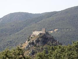 burgos klippa slott sardinien Italien foto