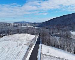 hudson dal berg i de snö foto