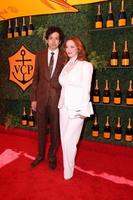 los angeles, 11 oktober - geoffrey arend, christina hendricks på den femte årliga veuve clicquot polo classic at will rogers state historiska park den 11 oktober 2014 i pacific palisades, ca foto