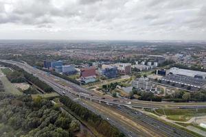 amsterdam kanaler antenn medan landning foto