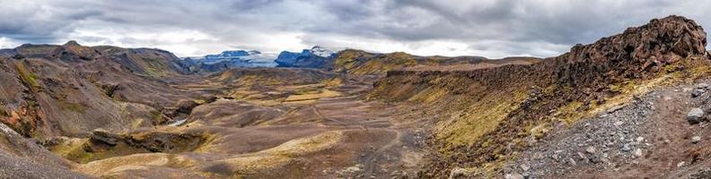 island landmannalaugar vandra vild landskap foto