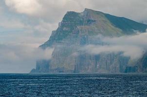 långt oer danmark vestmanna klippor panorama se foto