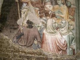 Padova, Italien - april 23 2022 - eremitani kyrka i padova återställd mantegna målningar foto