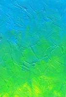 blå och grön lutning bakgrund målning. abstrakt modern konst. borsta stroke texturerad bakgrund. foto