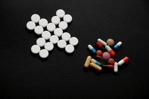 apotek begrepp med piller foto