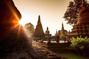 sukhothai historiska park, Thailand foto