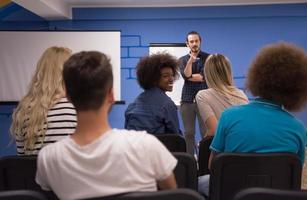 högtalare seminarium företags- företag möte begrepp foto