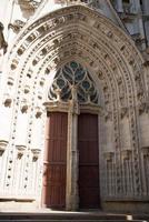 huvud ingång av nantes katedral. gotik stil. foto