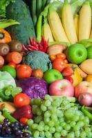 frukt och grönsaker för hälsosamma foto