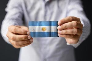 argentina officiell flagga. foto