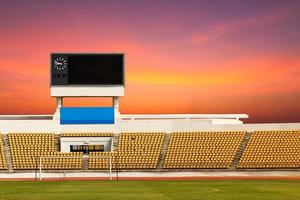 stadion med resultattavla foto