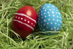 färgrik ägg symboliserar påsk foto