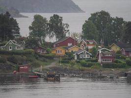 oslo och de oslofjord i Norge foto