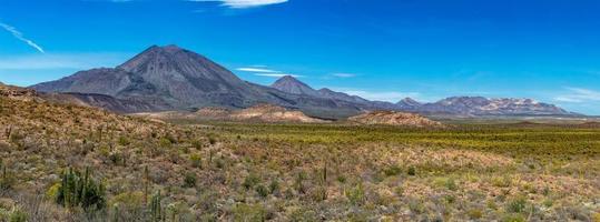 vulkan las tres oskulder baja kalifornien sur panorama foto