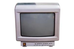 retro gammal tv isolerat. foto