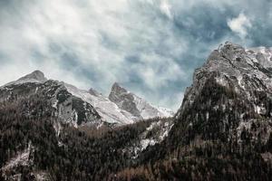 berchtesgaden landa i vinter- tid foto