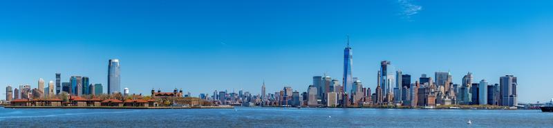 ny york manhattan panorama landskap foto