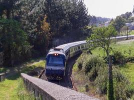 de transcantabrico tåg. galicia Spanien foto