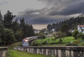 de transcantabrico tåg. galicia Spanien foto