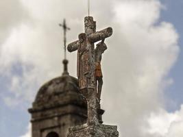 de kyrka av pedroso. naron, galicien, Spanien foto