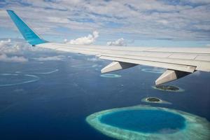 maldiverna antenn se landskap foto