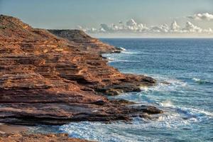 kalbarri batavia kustklippor vid havet foto