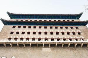 vägg av pil torn jian hej, jianlou i beijing foto