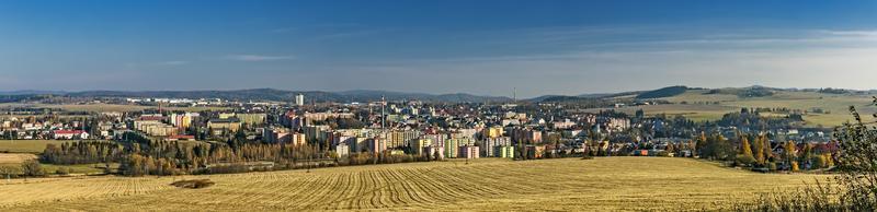 stadsbild bruntal tjeck republik foto