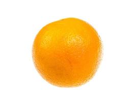 mogen apelsin isolerad på vit bakgrund foto