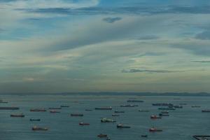 se av singapore stad horisont foto