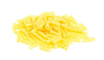 makro närbild av penne pasta bakgrundsstruktur foto