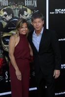 los angeles jun 26 - råna liefeld, glädje creel på de sicario - dag av de soldado premiär på de by teater på juni 26, 2018 i Westwood, ca foto