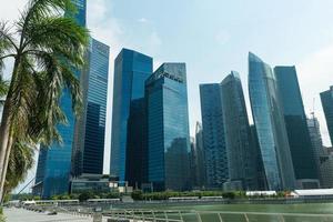 byggnader i singapores skyline foto