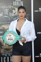 los angeles jun 26 - maricela cornejo på de sicario - dag av de soldado premiär på de by teater på juni 26, 2018 i Westwood, ca foto