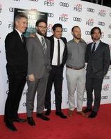 los angeles nov 12 - vince jolivette, seth rogen, James franco, evan Goldberg, James vävare på de afi fest 2017 de katastrof konstnär undersökning på de tcl kinesisk teater imax på november 12, 2017 i los angeles, ca foto