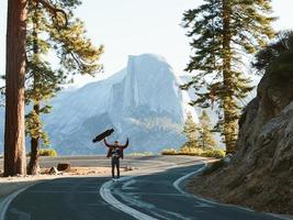 äventyr i yosemite nationalpark foto