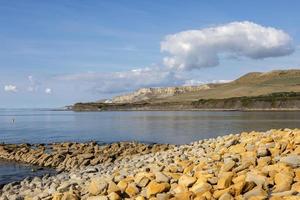 se av kimmeridge bukt på de ö av purbeck i dorset foto