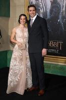 los angeles, 9 dec - evangeline lilly, lee pace at the hobbit - the battle of the five armies los angeles premiär på Dolby Theatre den 9 december 2014 i los angeles, ca. foto