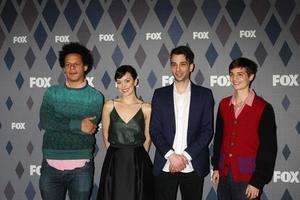 los angeles, jan 15 - eric andre, britt lägre, jay baruchel, Simon rik på de räv vinter- tca 2016 all-star fest på de langham Huntington hotell på januari 15, 2016 i pasadena, ca foto