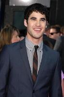 los angeles, aug 6 - darren criss anländer på de glädje de 3d konsert film på regency by teater på augusti 6, 2011 i Westwood, ca foto