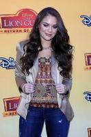 los angeles, nov 14 - madison pettis på de de lejon vakt - lämna tillbaka av de ryta undersökning på de Walt disney studior på november 14, 2015 i burbank, ca foto