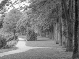 de stad av coesfeld på de flod berkel i Tyskland foto