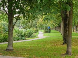 de stad av coesfeld på de flod berkel i Tyskland foto