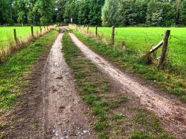 vandring på en flod i Westfalen foto