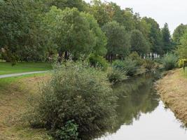 de stad av coesfeld på de flod berkel i Tyskland foto