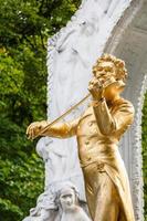 staty johann strauss son stänga upp i stadtpark foto