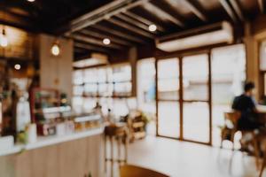 abstrakt oskärpa kafé och restaurang för bakgrund foto