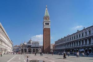 Venedig, Italien - oktober 12, 2014. st märkes klockstapel i Venedig foto