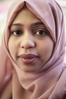 afrikansk muslim företag kvinna porträtt foto