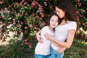 mamma och dotter foto